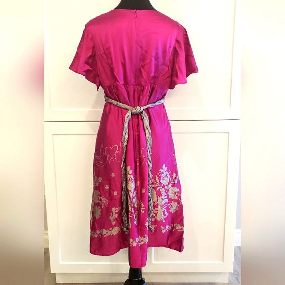 Voom by Joy Han 100% Silk Baby Doll Dress - Picture 2 of 7